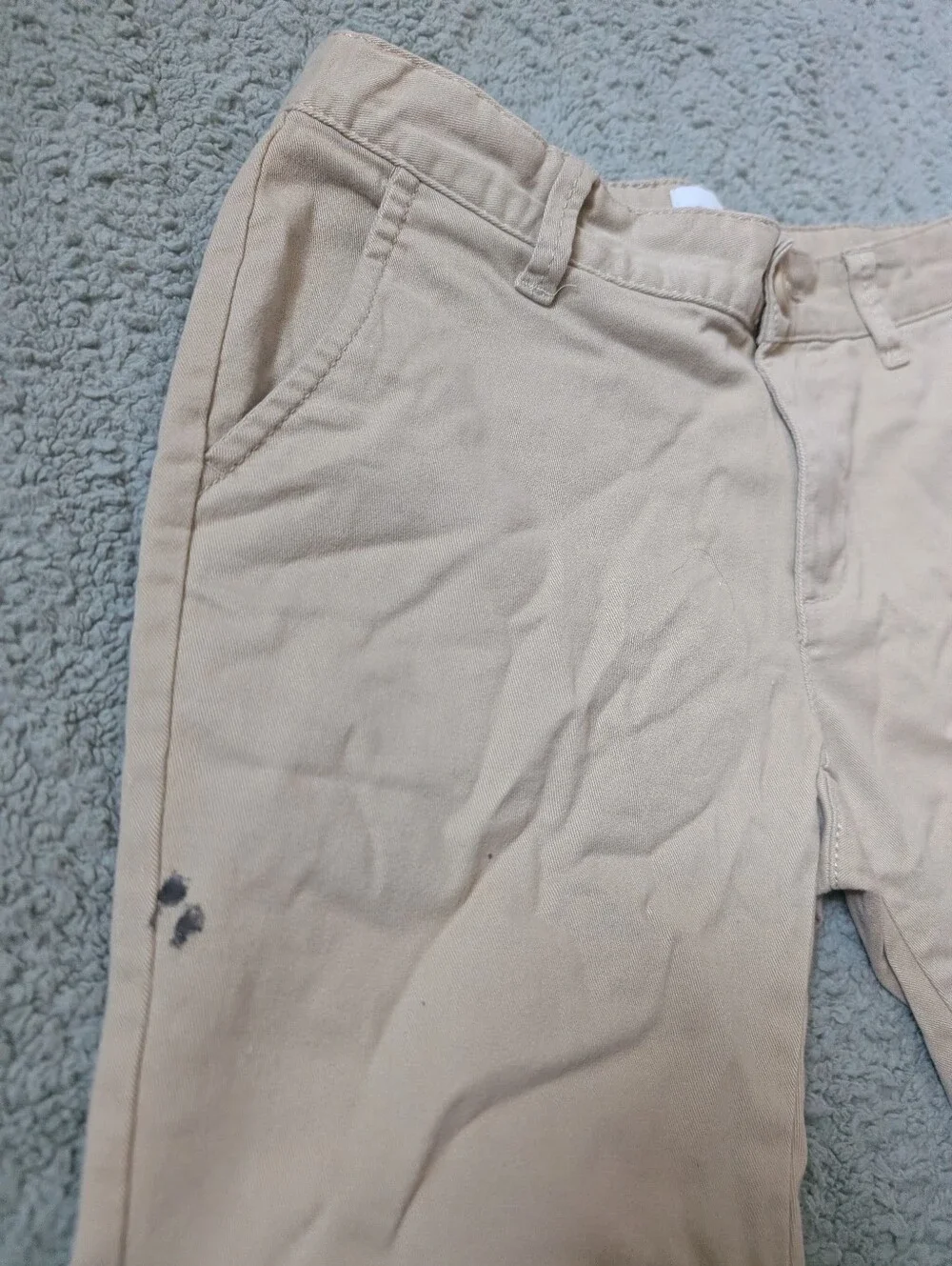 The Children's Place Tan Cotton Chino Shorts School Uniform